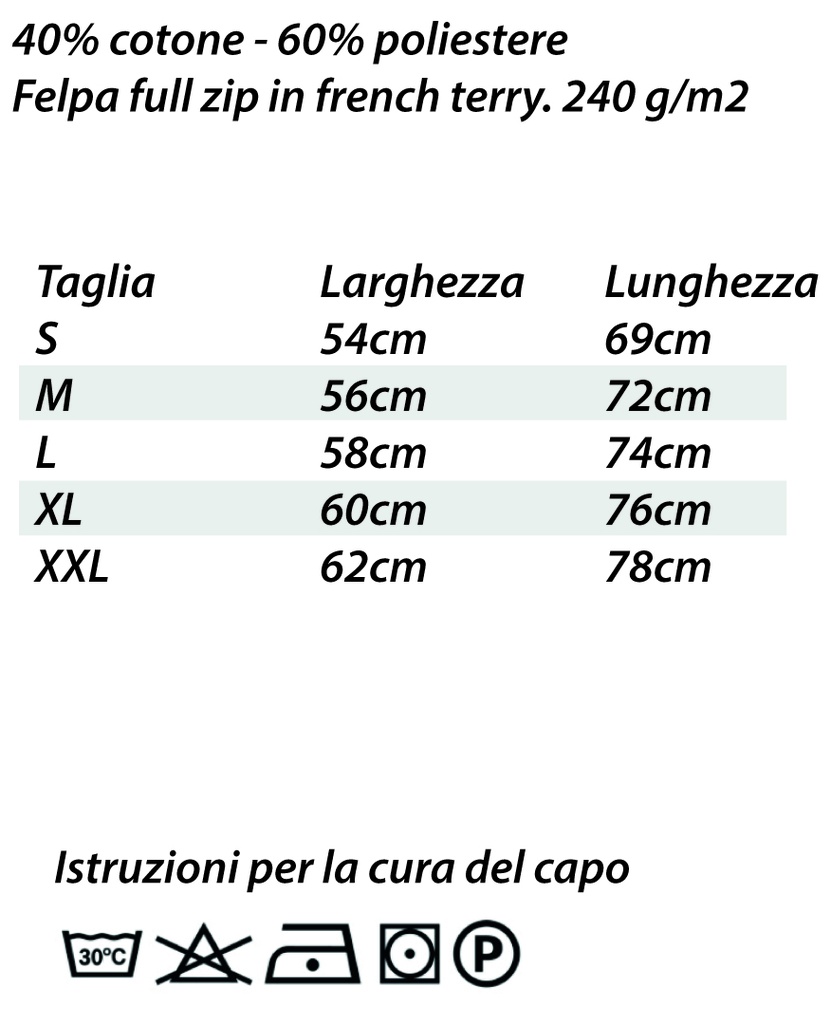 IRFFT6040-Felpa leggera Adulto